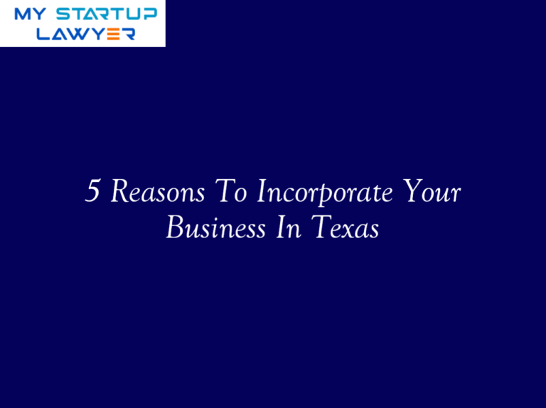 5 Reasons To Incorporate Your Business In Texas