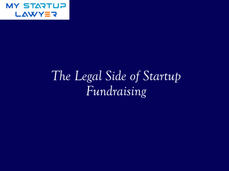 The Legal Side of Startup Fundraising