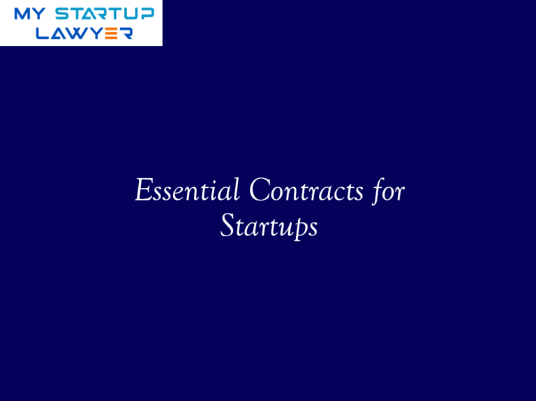 Essential Contracts for Startups