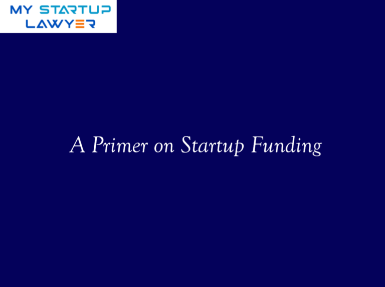 A Primer on Startup Funding